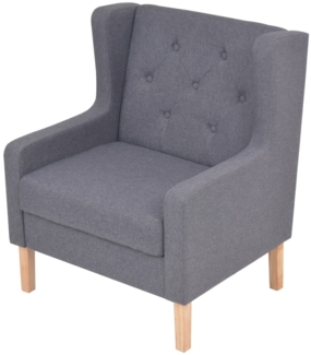 vidaXL Sessel Grau Stoff [245452]