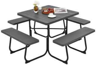 KOMFOTTEU Gartentisch, Picknicktisch Set, für 8 Personen