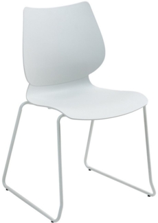 TPFLiving Stuhl Navora (Stapelstuhl für den Innen- und Außenbereich geeignet, 1 St), Maße (TxBxH): 50 x 47 x 86cm - Farbe: weiß