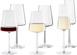 Stölzle Lausitz POWER Weinglas Sektglas Set 6 tlg.