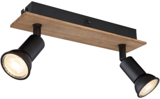 Wandleuchte Innen Wandlampe mit Schalter Wohnzimmer Schlafzimmer 57998-2W