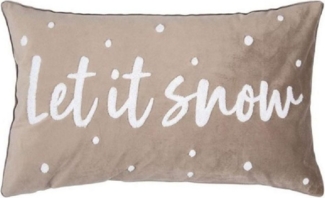 pad Kissenhülle Let it Snow Taupe (30x50 cm) 11529-C50-3050