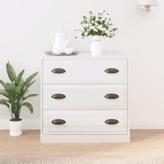 vidaXL Sideboard Hochglanz-Weiß 70x35,5x67,5 cm Holzwerkstoff 816226