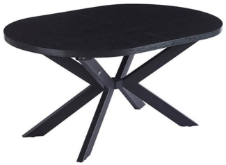 HOME DELUXE Esstisch AVENTI 160-200 x 100 cm, ausziehbar bis 200 cm, Küchentisch mit Metallgestell, Esszimmertisch