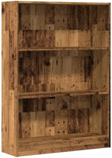 vidaXL Bücherregal Altholz-Optik 80x24x109 cm Holzwerkstoff 857842