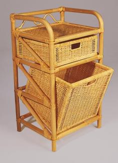 Rattanregal Wäscheregal Schubladenregal - (3589)