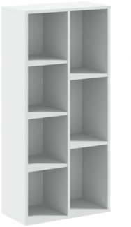 vidaXL Bücherregal Weiß 50x25x105 cm Holzwerkstoff 852789