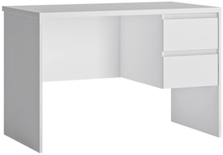 Lomadox Schreibtisch FORTALEZA-129, in weiß, 2 Schubladen, B/H/T 110/75/65 cm