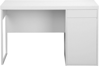 INOSIGN Schreibtisch Oakley (mit 45 mm starker Tischplatte), Schublade, Metallkufe, spiegelverkehrt montierbar, Breite 120 cm
