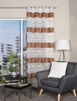 HOME WOHNIDEEN Vorhang KIRAN, Ösen (1 St), blickdicht, HxB: 245x140, Jacquardmusterung