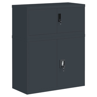 vidaXL Aktenschrank Anthrazit 90x40x110 cm Stahl 3188328