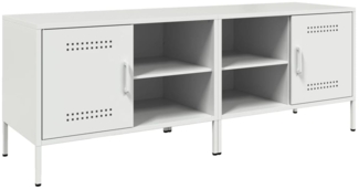 vidaXL TV-Schränke 2 Stk. Weiß 68x39x50,5 cm Stahl 843005