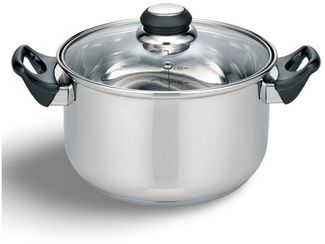 2x Edelstahl Kochtopf "Turin" 20cm kleine Kochtöpfe Küche Töpfe Topf Set 2 Stück