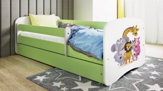 Bjird Kinderbett Babydream 180x80 cm 160x80 cm 140x70 cm (optional mit Matratze, mit Schublade Rausfallschutz und Lattenrost), verschieden Farben und Varianten für Mädchen und Jungen