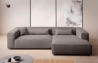 LeGer Home by Lena Gercke Ecksofa PIARA XXL, Big-Sofa, Cord, Leinenoptik o. Strukturstoff, L-Form, wahlweise Ottomane rechts/links, Kedernaht, extra tiefe Sitzfläche