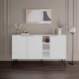Konsole, 'Clara', 83 x 35,6 x 142, Weiß