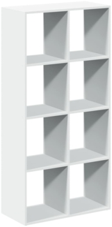 vidaXL Raumteiler Bücherregal Weiß 69,5 x 29 x 137,5 cm Holzwerkstoff 858021