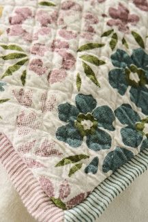 Ib Laursen - Kissenbezug Kissenhülle 50x50cm Baumwolle Bunt Blumenmuster 6894-00