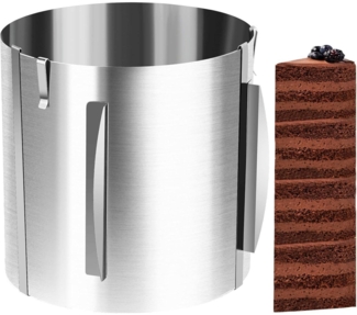 Verstellbarer Tortenring Edelstahl Backform 16-30cm Hoch 20cm