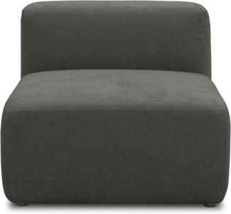 DOMO. collection Sessel 800013, Polstersessel, rechteckig, gepolsterte Rückenlehne, Modul-Element, Sitzelement, Polstergarnitur, 85 x 108 x 69 (BxTxH), grau