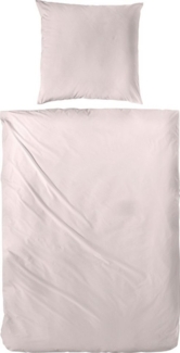 Primera Bettwäsche Uni Luxus-Satin in Gr. 135x200, 155x220 oder 200x200 cm, Satin, 3 teilig, Bettwäsche aus Baumwolle, unifarbene Bettwäsche mit Reißverschluss
