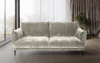 Sofa Designersofa MADISON 2-Sitzer in Stoff Dress Me Creme