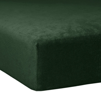 Traumschlaf Flausch Biber Boxspring Matratzen Spannbettlaken, Tanne, 140x200 cm