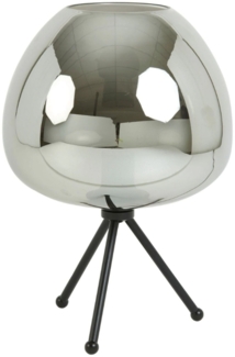 Tischleuchte MAYSON von Light & Living Ø30x43 cm Lampe Rauchglas-schwarz
