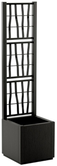 SPALIER "Ethica" in Struktur Optik schmale Version, Farbe: Anthrazit, Maße: 36x36x140 cm