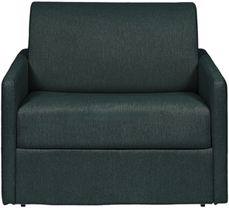 Vente-unique - Schlafsessel mit Matratze - Stoff - Tannengrün - Matratze 14 cm - CALIFE