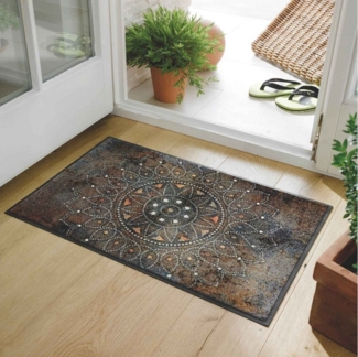 wash+dry by Kleen-Tex Fußmatte Fußmatte 60x85 Madhana braun, Eingangsmatte normal, Höhe: 600 mm