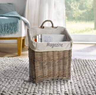 Home-trends24. de Zeitungsständer Zeitungskorb Magazine Deko Korb Zeitung Ständer Aufbewahrungskorb