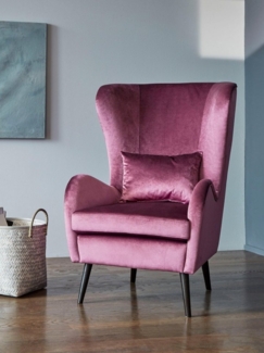 Home affaire Sessel Salla auch in Fellimitat und Feincord, viele Bezugsarten, Ohrensessel, wahlweise mit oder ohne Hocker, großer Sessel: Maße B/T/H: 78/94/118cm