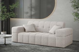 Sofa Designersofa NANCY 2-Sitzer in Stoff Neve Beige