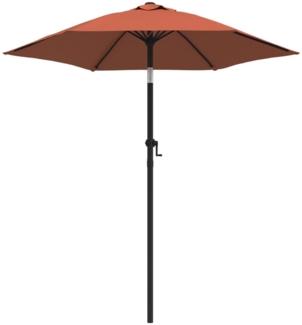 vidaXL Sonnenschirm Terrakotta 200 x 224 cm Aluminium 47209
