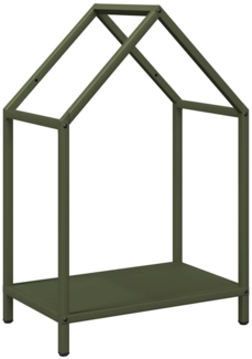 vidaXL Brennholzregal Olivgrün 40x25x60 cm Kaltgewalzter Stahl 864294