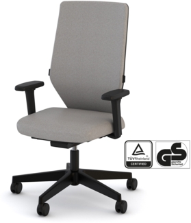 ASSMANN Bürostuhl Streamo mit Polsterrücken Beige 48 x 64 x 116 cm Textil