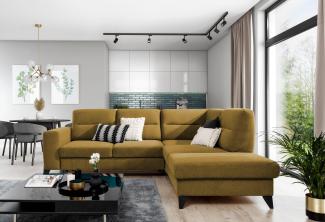 Wohnideebilder Cassara Gelb Ecksofas & Eckcouches CO-CAS-RT-45GO