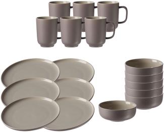 Ritzenhoff & Breker JASPER Frühstücksservice 18-tlg. taupe