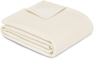 Wohndecke Wohndecke Cordoba, IBENA, Mit trendiger Cord-Struktur