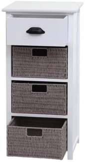 MCW Kommode MCW-K84, Mit Schublade und 3 Körben, Inkl. Fußbodenschoner
