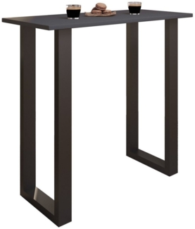 VCM Bartisch Xona 920125 Schwarz / Anthrazit H. 102 x B. 110 x T. 50 cm