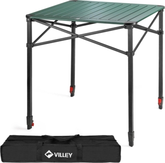 Aluminium Campingtisch 70 x 70 x 78 cm klappbar mit Tragetasche