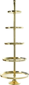 Koopman Etagere XXL, Aluminium, (1-tlg), 170cm, Goldfarbend, Aluminum, Servierständer, Anrichte