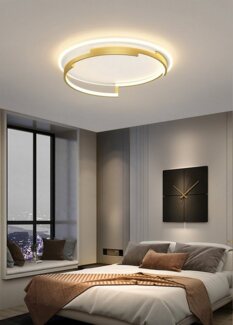 Daskoo Deckenleuchten Rund 50cm LED Deckenlampe mit Fernbedienung Dimmbar Wohnzimmer, LED fest integriert, Warmweiß/Neutralweiß/Kaltweiß, Stufenloses Dimmen
