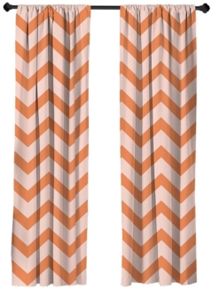 Abakuhaus Gardine Vorhang für Wohnzimmer Schlafzimmer Dekor, Microfaser, Gestreift Modernes Sommer-Zickzack-Druck
