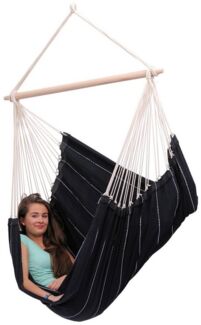 AMAZONAS AZ-2030140 Hängemattenstuhl Ohne Standfuß Indoor/Outdoor Schwarz Baumwolle Polyester 150 kg