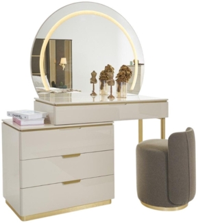 JVmoebel Schminktisch Set Konsole Spiegel Schlafzimmer Möbel Hocker Set modern chic (3-St, Schminktisch, Spiegel, Hocker), Made in Europa