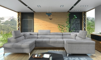 Eltap Thiago Ecksofa (Monolith 84) Seite links, Grau, 208 x 88 x 342 cm