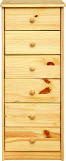 Kommode Kiefer massiv Schubladenschrank Sideboard Wohnzimme Schrank natur